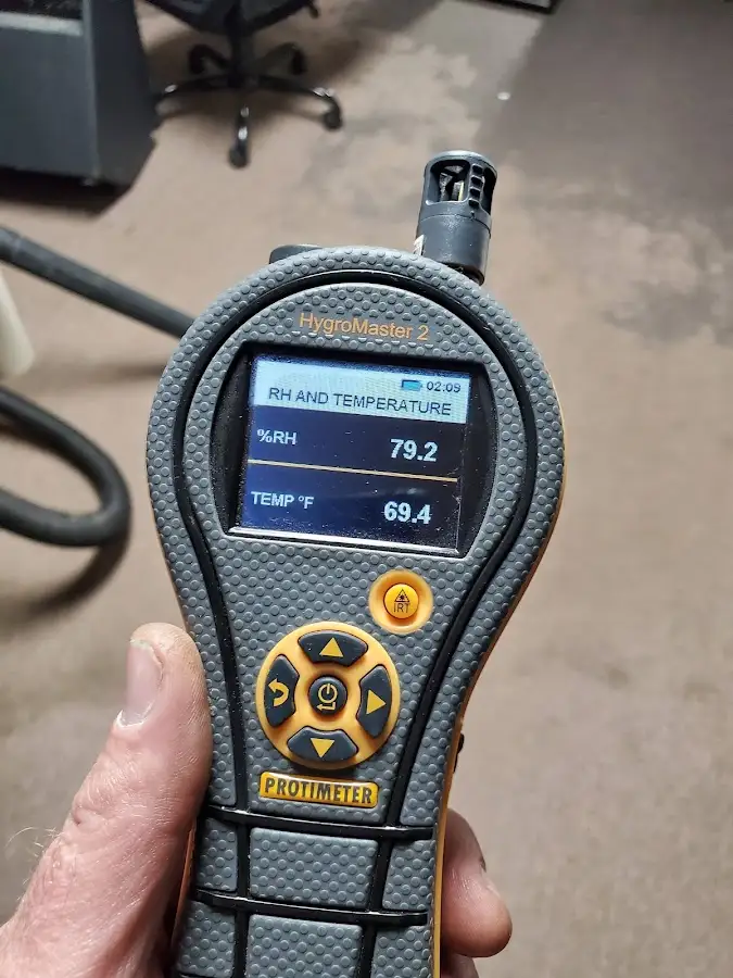 Moisture meter humidity assessment for Fire & Smoke Damage Restoration in Virginia